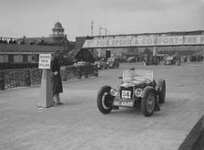 Riley sporting special competing in the JCC Rally, Brooklands, Surrey, 1939. Artist: Bill Brunell
