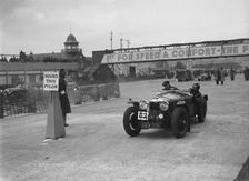 Riley Sprite competing in the JCC Rally, Brooklands, Surrey, 1939. Artist: Bill Brunell