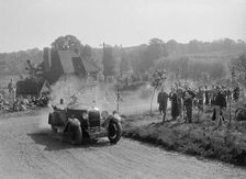 Riley with tourer body, Bugatti Owners Club Hill Climb, Chalfont St Peter, Buckinghamshire, 1935. Artist: Bill Brunell