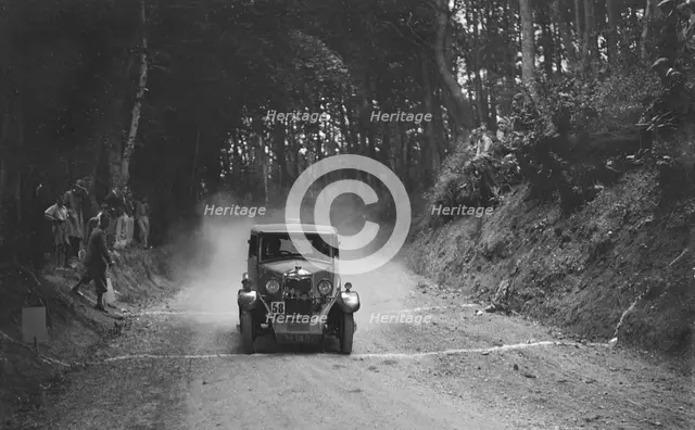 Riley taking part in a motoring trial, c1930s. Artist: Bill Brunell.