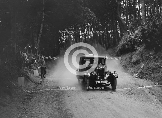 Riley taking part in a motoring trial, c1930s. Artist: Bill Brunell.