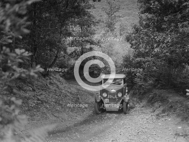 Riley taking part in a motoring trial, c1930s. Artist: Bill Brunell.
