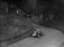 Riley TT Sprite competing in the Shelsley Walsh Hillclimb, Worcestershire, 1935. Artist: Bill Brunell