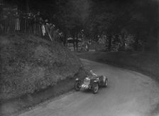 Riley TT Sprite competing in the Shelsley Walsh Hillclimb, Worcestershire, 1935. Artist: Bill Brunell