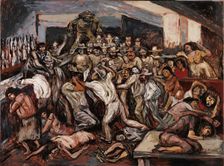Riña en un cabaret, 1944. Creator: Orozco, José Clemente (1883-1949)