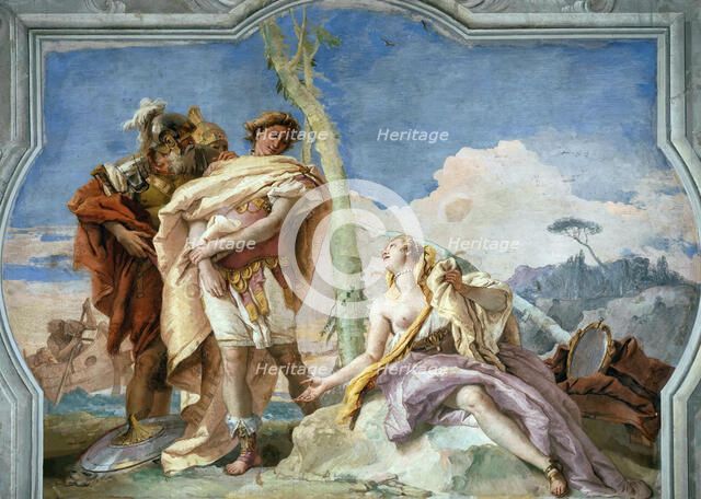 Rinaldo Abandoning Armida, 1757. Creator: Tiepolo, Giambattista (1696-1770).