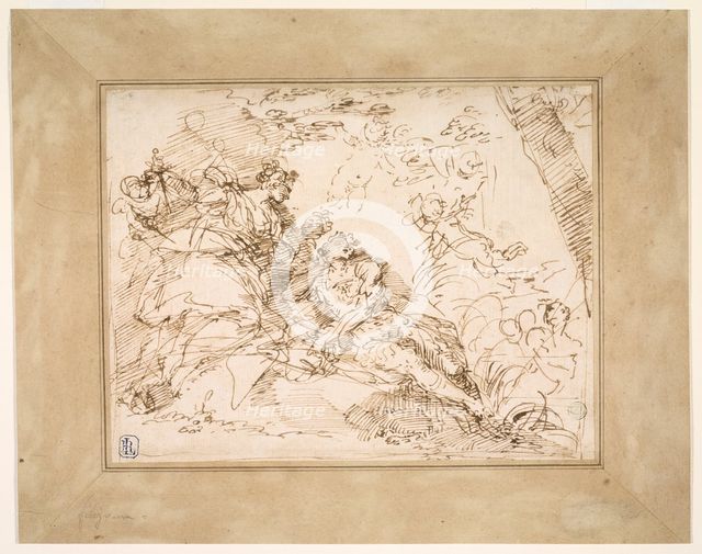 Rinaldo and Armida, c.1693. Creator: Donato Creti.