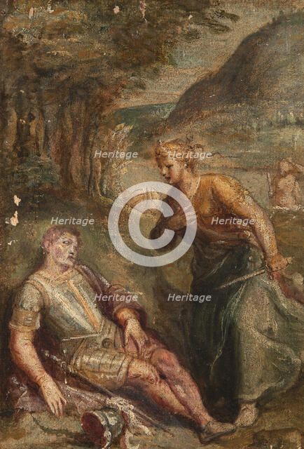 Rinaldo and Armida, c16th century. Creator: Anon.