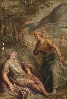 Rinaldo and Armida, c16th century. Creator: Anon