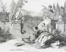 Rinaldo and Armida, c1758. Creator: Lorenzo Tiepolo