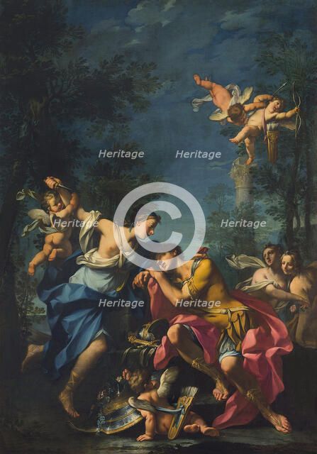 Rinaldo and Armida. Creator: Borroni, Giovanni Angelo (1684-1772).