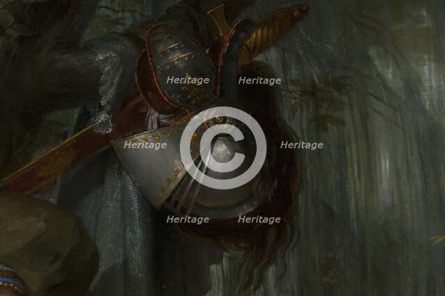 Rinaldo and Armida (Detail), 1812-1813. Creator: Hayez, Francesco (1791-1882).