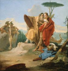 Rinaldo and the Magus of Ascalon, 1742/45. Creator: Giovanni Battista Tiepolo