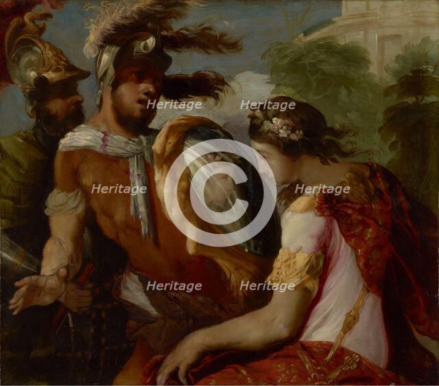 Rinaldo and the Mirror-Shield, about 1650-1655. Creator: Francesco Maffei.