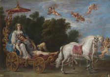 Rinaldo carried in a dream to the Fortunate Isles, between 1628 and 1630. Creator: David Teniers II
