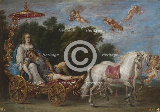 Rinaldo carried in a dream to the Fortunate Isles, between 1628 and 1630. Creator: David Teniers II.
