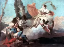 Rinaldo Enchanted by Armida 1742-1745. Artist: Giovanni Battista Tiepolo
