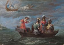 Rinaldo flees the Fortunate Isles, between 1628 and 1630. Creator: David Teniers II