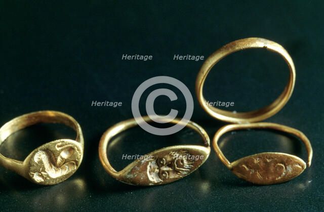 Rings, Jewellery, Tunisia, c3rd-4th Century. Artist: Unknown