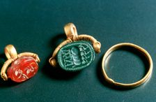 Rings with Inscription, Jewelery, Tunisia, c3rd-4th Century