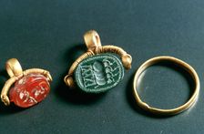 Rings with Inscription, Jewelery, Tunisia, c3rd-4th Century