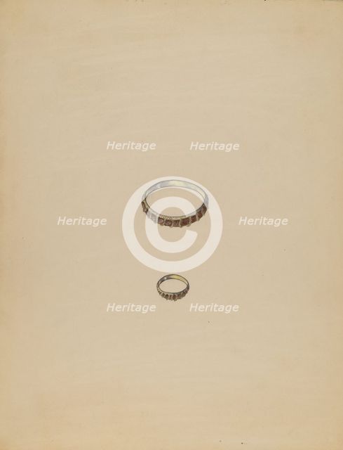 Ring, 1935/1942. Creator: Unknown.