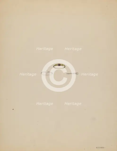 Ring, 1935/1942. Creator: Michael Fenga.