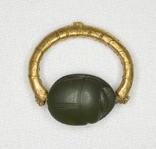 Ring with a Scarab Bezel, Egypt, Middle Kingdom-Second Intermediate Period (about 1985-1550 BCE). Creator: Unknown