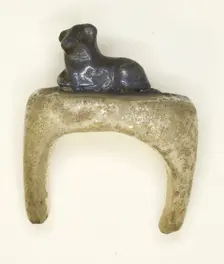 Ring with a Recumbent Lion, Egypt, New Kingdom, Dynasty 18-20 (about 1550-1069 BCE). Creator: Unknown