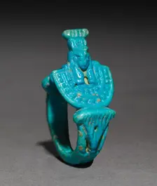 Ring with Aegis of Nepthys, 945-715 BC. Creator: Unknown