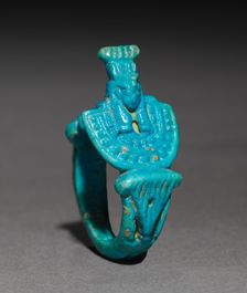 Ring with Aegis of Nepthys, 945-715 BC. Creator: Unknown
