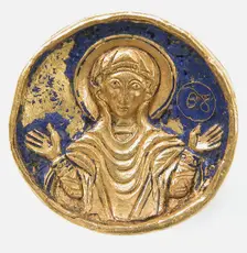 Ring with Enamel Bezel, Byzantine, 19th or 20th century (12th-13th century style). Creator: Unknown