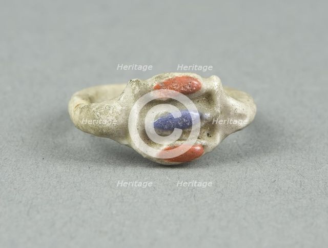 Ring with Inlaid Openwork Bezel, Egypt, New Kingdom, Dynasty 18 (about 1350 BCE). Creator: Unknown.