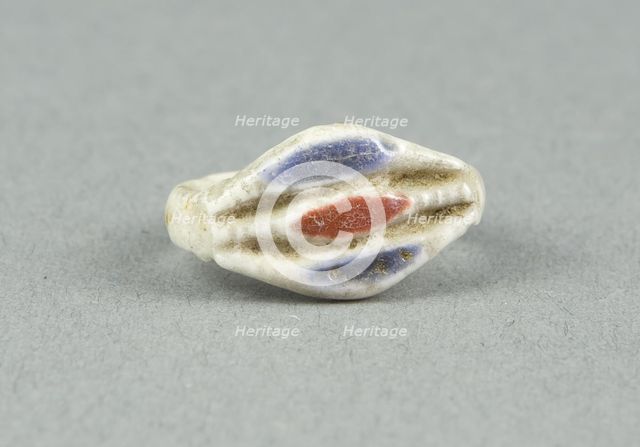 Ring with Inlaid Openwork Bezel, Egypt, New Kingdom, Dynasty 18 (about 1350 BCE). Creator: Unknown.