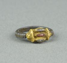 Ring: with Inlaid Openwork Bezel, Egypt, New Kingdom, Dynasty 18 (about 1350 BCE). Creator: Unknown