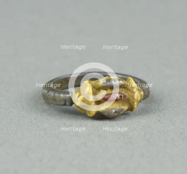Ring: with Inlaid Openwork Bezel, Egypt, New Kingdom, Dynasty 18 (about 1350 BCE). Creator: Unknown.