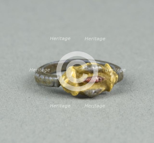 Ring: with Inlaid Openwork Bezel, Egypt, New Kingdom, Dynasty 18 (about 1350 BCE). Creator: Unknown.