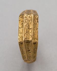 Ring with the Virgin and Child and Saints Margaret and Catherine, England, c. 1425-c. 1480. Creator: Unknown