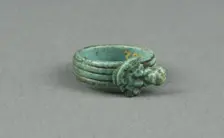 Ring: Aegis of Sekhmet/Bastet, Egypt, New Kingdom-Third Intermediate Period, Dynasty 15-25... Creator: Unknown