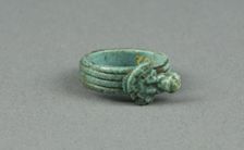 Ring: Aegis of Sekhmet/Bastet, Egypt, New Kingdom-Third Intermediate Period, Dynasty 15-25... Creator: Unknown