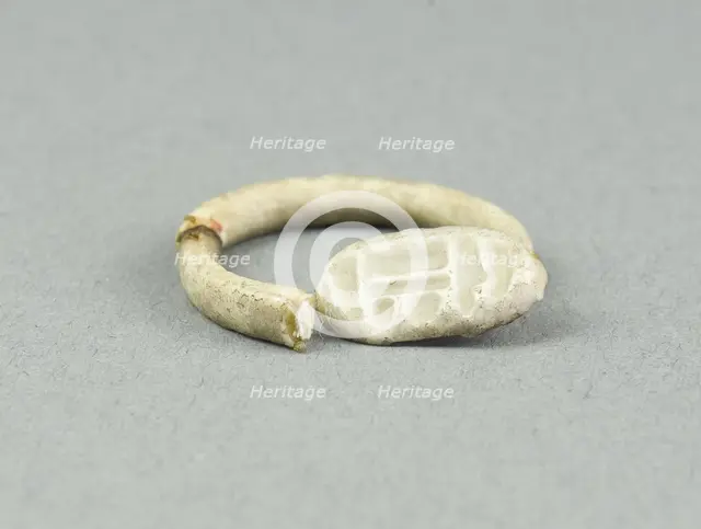 Ring: Amun-Ra, flanked by nb signs, Egypt, New Kingdom, Dynasties 18-20 (about 1550-1069 BCE). Creator: Unknown.