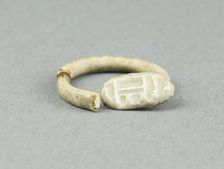Ring: Amun-Ra, flanked by nb signs, Egypt, New Kingdom, Dynasties 18-20 (about 1550-1069 BCE). Creator: Unknown