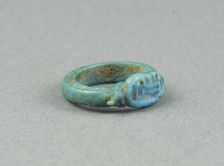 Ring: Amun-Ra, flanked by nb signs, Egypt, New Kingdom, Dynasty 18 (about 1390 BCE). Creator: Unknown