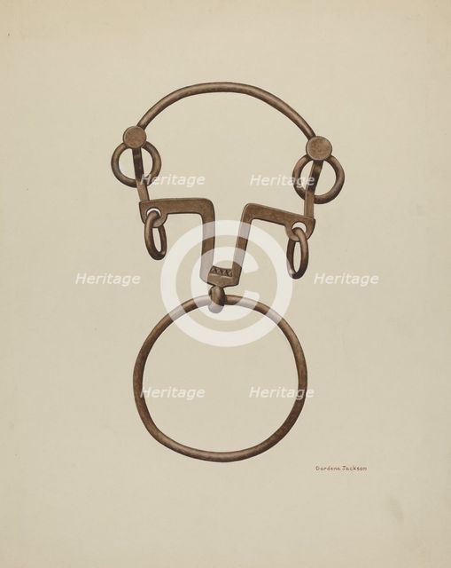 Ring Bit, c. 1938. Creator: Gordena Jackson.