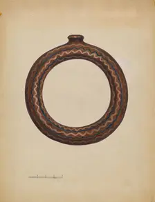 Ring Bottle, c. 1936. Creator: John Dana