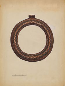 Ring Bottle, c. 1936. Creator: John Dana