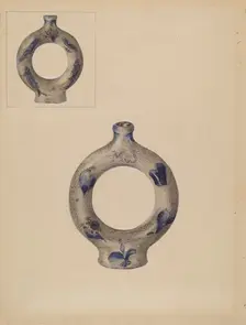 Ring Bottle, c. 1936. Creator: Yolande Delasser