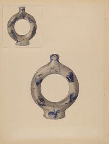 Ring Bottle, c. 1936. Creator: Yolande Delasser