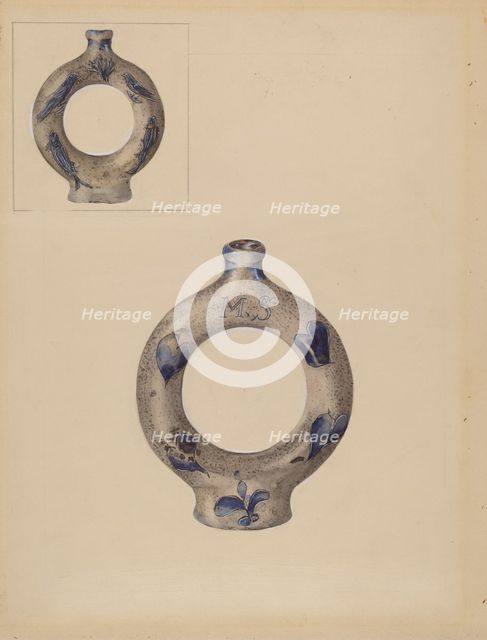Ring Bottle, c. 1936. Creator: Yolande Delasser.