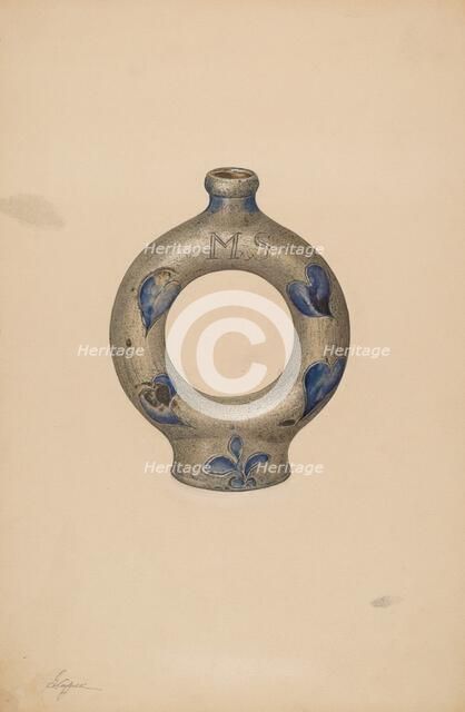 Ring Bottle, c. 1940. Creator: Giacinto Capelli.